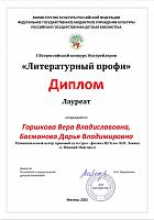 Литературный профи - диплом